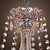  lampadario di cristallo con 6 luci
