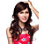 Capless Long Brown Wavy 100% Human Hair Wigs