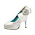  ANNIKA - Bout Fermé Mariage Talon Aiguille Simili Cuir