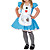  niedliche kleine Mädchen blau und whtie Baumwolle Kinderkostüm (3 Stück)