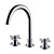  massiv messing utbredt bathroom sink tappekran - krom