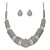  Beautiful Rhinestone With Alloy Plated Wedding Bridal Necklace and Earrings Jewelry Set