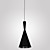  60W Pendant Light in Black Shade