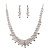  belle tchèque en alliage chromé de noces strass bijoux nuptiales ensemble, y compris le collier et boucles d'oreilles