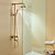  Ti-PVD Wall Mount Rain + Handheld Shower Faucet