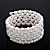  Exquisite Ladies' Rhinestone Strand/Tennis Bracelet In White Pearl