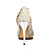  elegante Satin Pfennigabsatz Pumpen / geschlossen Zehen mit Blume Hochzeit / Party Schuhe