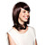  Capless Shoulder-length Top Grade Quality Synthetic Chocolate Brown Bob Style Morden Hair Wig