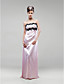  våren 2009 rosa stroppeløs fotsid taffeta kjole / prom kjole hsx331 gratis frakt
