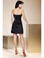  A-line Strapless Short/Mini Charmeuse Cocktail/Little Black/Homecoming Dress