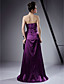  A-line Strapless Floor-length Stretch Satin Bridesmaid/Wedding Party Dress
