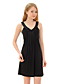  catene mentali decorato camisole Scollo V raccolte vestito / abiti delle donne (FF-1801be010-0736)