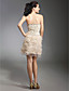  VOLLINA - Robe de Cocktail Satin Dentelle