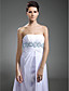  Sheath/ Column Strapless Floor-length Chiffon Evening Dress