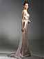  Satin Trumpet/ Mermaid Strapless Court Train Wedding Dress inspired by Wilhelmina Slater in Ugly Betty (WSM0375)