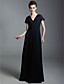  Chiffon Sheath/Column V-neck Floor-length Evening Dress inspired by Taylor Swift