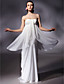  Chiffon Sheath/Column Strapless Floor-length Evening Dress inspired by Luciana Damon at Oscar