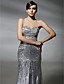  Squined Trumpet/Mermaid Sweetheart Court Train Evening Dress inspired by Natalie Mark at Oscar