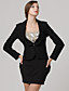  moda clássica / xaile gola mangas compridas ajuste casaco / casacos das mulheres (ff-a-1058016)