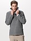  blusas com nervuras toda botão de lapela colar grosso pulôver de cashmere frente / homens caxemira