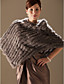  aito kani turkis / kettu fringed turkista poncho / huivi