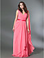  Chiffon Sheath/Column V-neck Floor-length Evening Dress inspired by Rebecca Hall Violante Placido