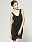  encolure ronde camisole robe croisée recueillies / robes de femmes (ff-1801bf013-0853)