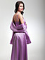  Sheath/Column Spaghetti Straps Floor-length Satin Bridesmaid Dress With A Wrap