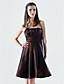  A-line Strapless Empire Knee-length Taffeta Bridesmaid/ Wedding Party Dress