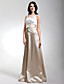 Sheath/ Column Scoop Floor-length Satin Bridesmaid/ Wedding Party Dress