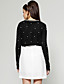  ts perline cardigan collo rotondo manica lunga corta