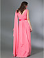  Chiffon Sheath/Column V-neck Floor-length Evening Dress inspired by Rebecca Hall Violante Placido