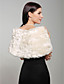  mouwloze faux fur met sjerp / linten bruids bruiloft jas / wrap