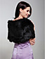  sans manches fausse fourrure veste de mariée de mariée / wrap (0537-ws29062)