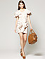  TS Nude Ruffle Dress