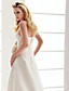  A-line Strapless Court Train Taffeta Wedding Dress