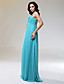  Sheath/ Column Halter Floor-length Chiffon Matte Satin Evening Dress