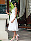  Empire Halter Knee-length Tulle Wedding Dress