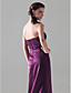  Sheath/Column Strapless Floor-length Satin Bridesmaid Dress