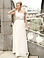  Clearance!Sheath/ Column One Shoulder Floor-length Chiffon Evening Dress