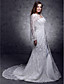  Long Sleeves Lace With Button Bridal Jacket/ Wedding Wrap