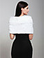  senza maniche finte nozze giacca di pelliccia da sposa / wrap (0061-PJ3)