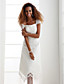  Sheath/ Column Off-the-shoulder Ankle-length Wedding Dress
