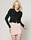  Handmade Beaded Neckline Pleated Shoudler Long Sleeves Blazer / Women's Outerwears (FF-B-CA0859010)