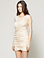  TS Ruched and Mesh Bodycon Dress