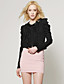  Handmade Beaded Neckline Pleated Shoudler Long Sleeves Blazer / Women's Outerwears (FF-B-CA0859010)