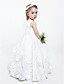  A-line Jewel Floor-length Taffeta Flower Girl Dress