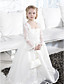  Ball Gown Spaghetti Straps Floor-length Organza Over Satin Flower Girl Dress With A Wrap