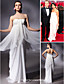  Chiffon Sheath/Column Strapless Floor-length Evening Dress inspired by Luciana Damon at Oscar