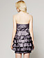  ts Silber Reißverschluss trägerlosen Kleid Clubbing